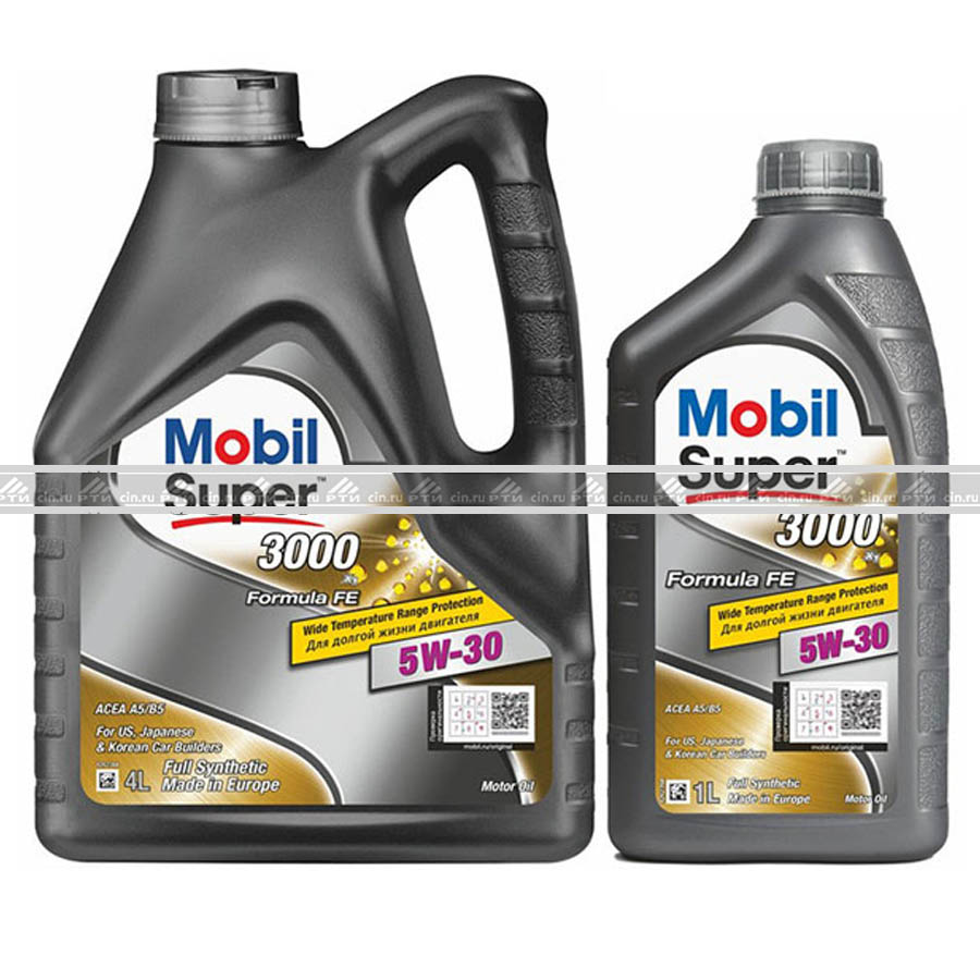 Масло моторное MOBIL Super 3000 X1 5W40 синт 4л+1л Масло моторное MOBIL Super 3000 X1 5W40 синт 4л+1л
