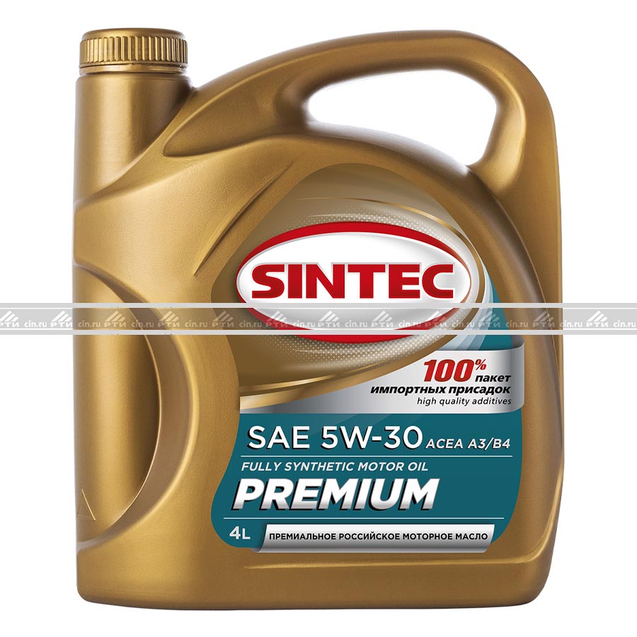 Масло моторное SINTEC Premium 5W30 A3/B4 синт 4л Масло моторное SINTEC Premium 5W30 A3/B4 синт 4л