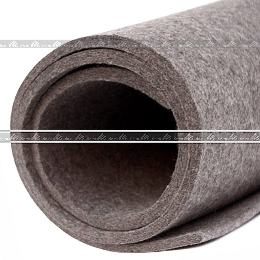 Войлок технический 20 мм (шир.900мм * дл.~1900мм), Полугрубошерстный для сальников (ПС), Вес~15кг