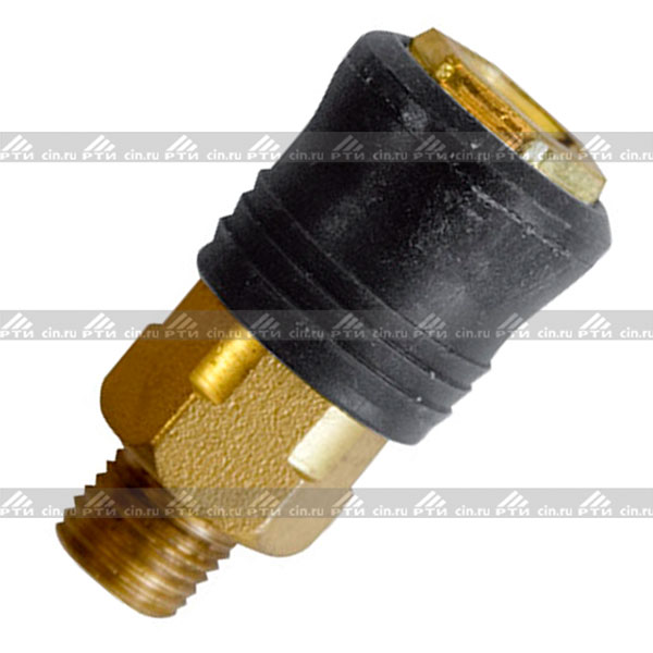 Быстроразъем пневматический с клапаном наружняя резьба M1/4", Rock Force RF-SE6-2SM от магазина ЦИН