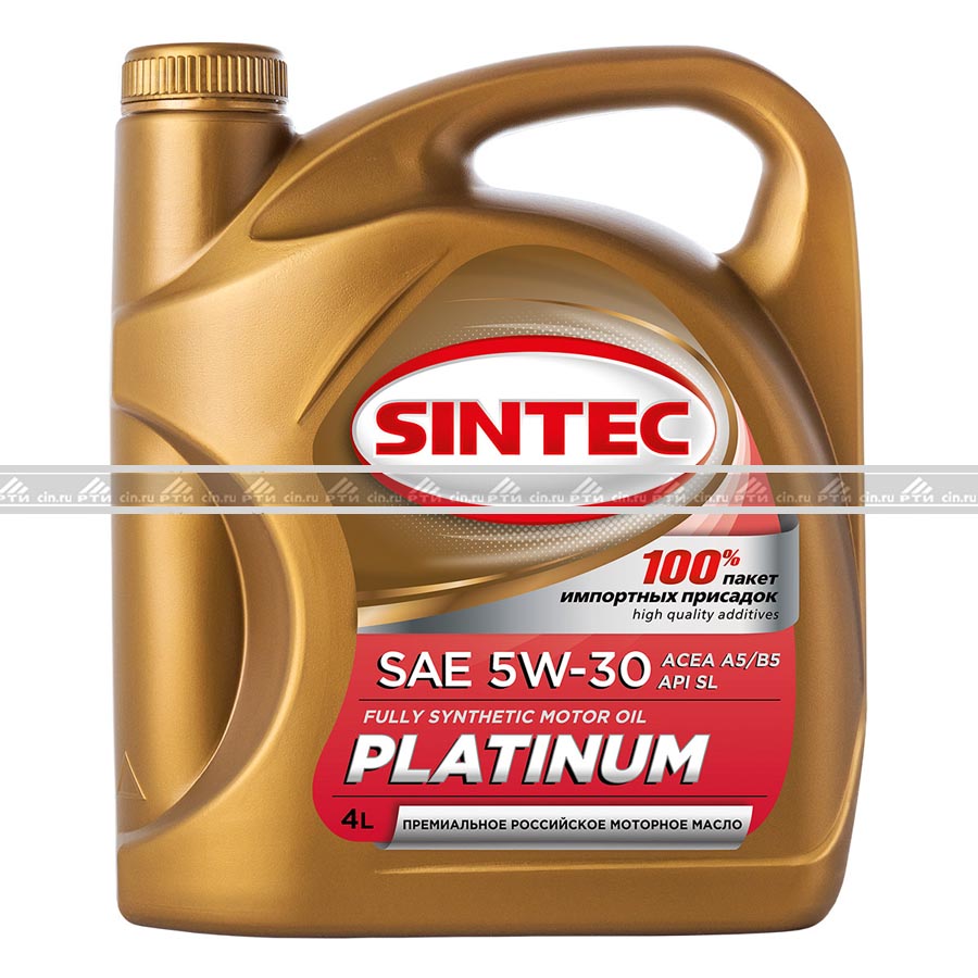 Масло моторное SINTEC Platinum 5W30 SL A5/B5 синт 4л Масло моторное SINTEC Platinum 5W30 SL A5/B5 синт 4л