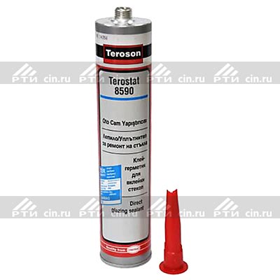 Клей герметик для вклейки лобовых стекол TEROSTAT 8590 картридж (Теростат 8590) 4-6 часов 310мл Клей герметик для вклейки лобовых стекол TEROSTAT 8590 картридж (Теростат 8590) 4-6 часов 310мл