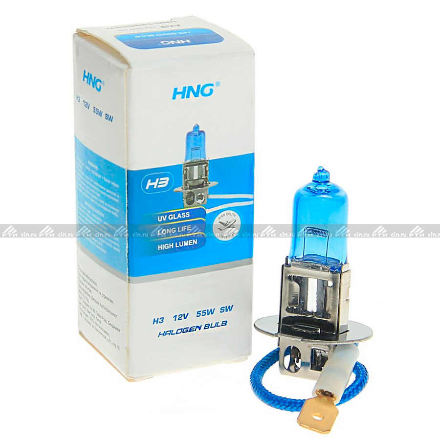 Автолампа H3 12V 55W SUPER WHITE 5500K HNG 12355SW Автолампа H3 12V 55W SUPER WHITE 5500K HNG 12355SW