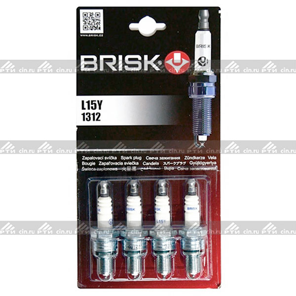 Свечи зажигания Brisk Classic 1312 L15Y/к-т 4шт от магазина ЦИН