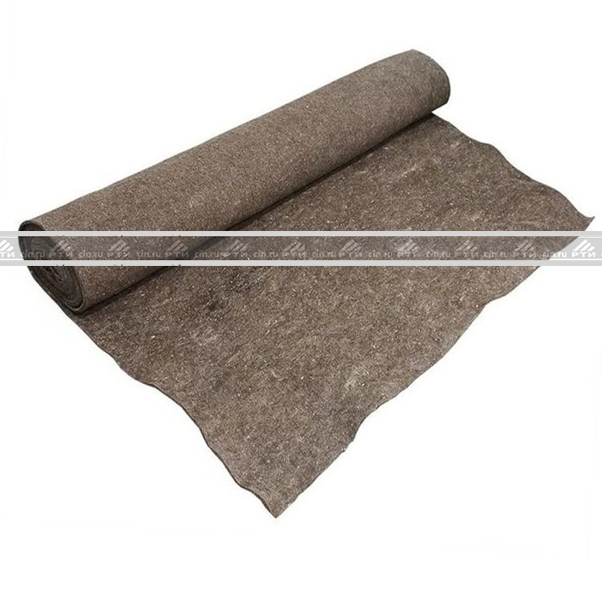 Войлок юртовый грубошерстный 10 мм, рулон ширина 1,9 м, длина 5-6 м, марка А, вес~2,2кг/м2